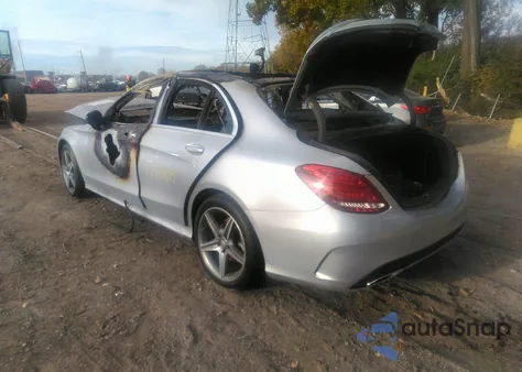 2015 Mercedes-Benz C 300 Sport 4Matic from USA, damaged, VIN 55SWF4KB5FU058418